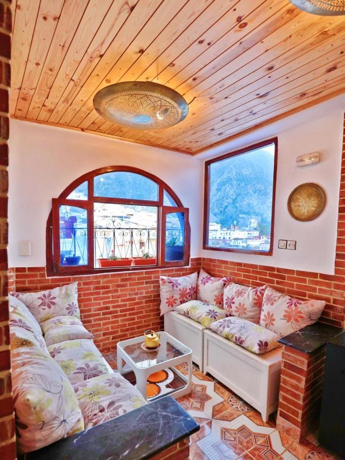 Aymane Rooftop Budget Panoramic Hotel Chefchaouen Esterno foto